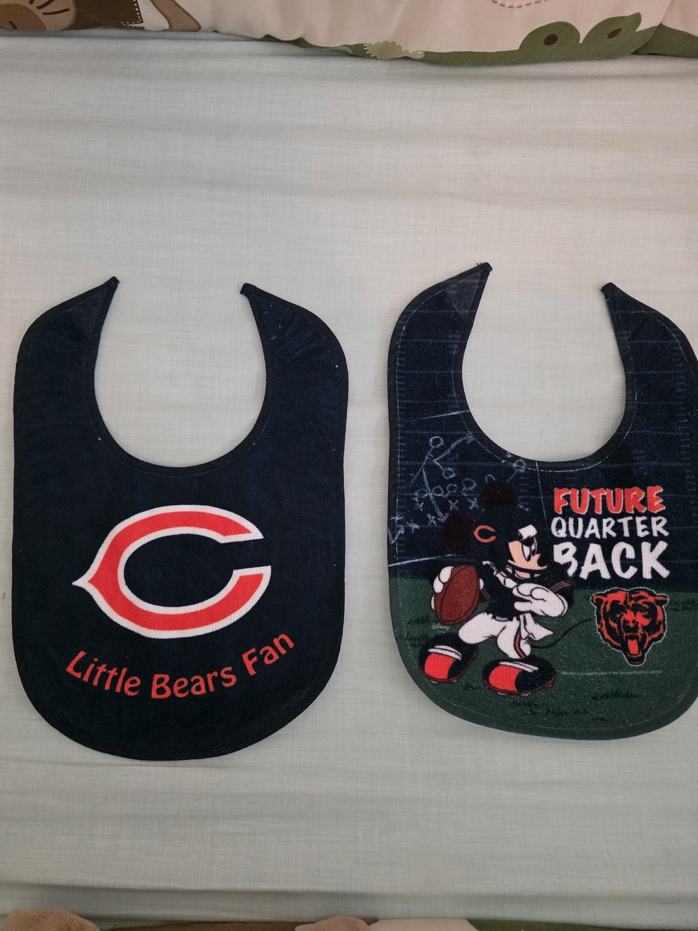 Wincraft Navy Blue & Red Chicago Bears Baby Bibs Set